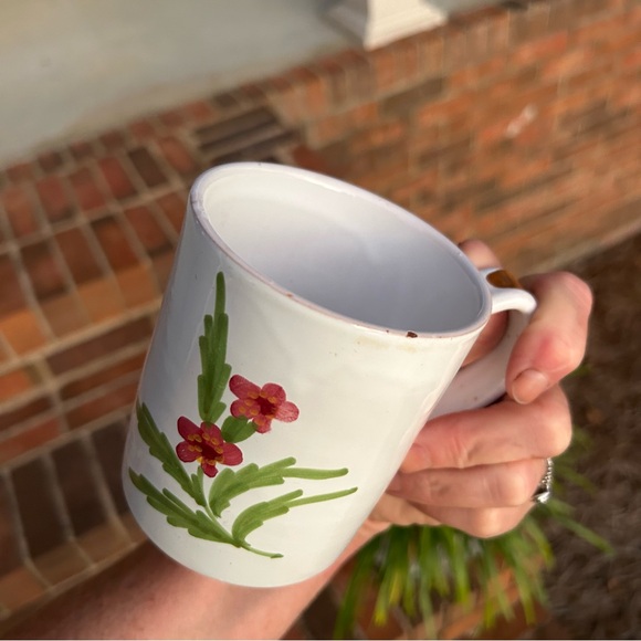 Italian-style hand-painted ceramic mugs Floral made in Italy - Picture 8 of 11